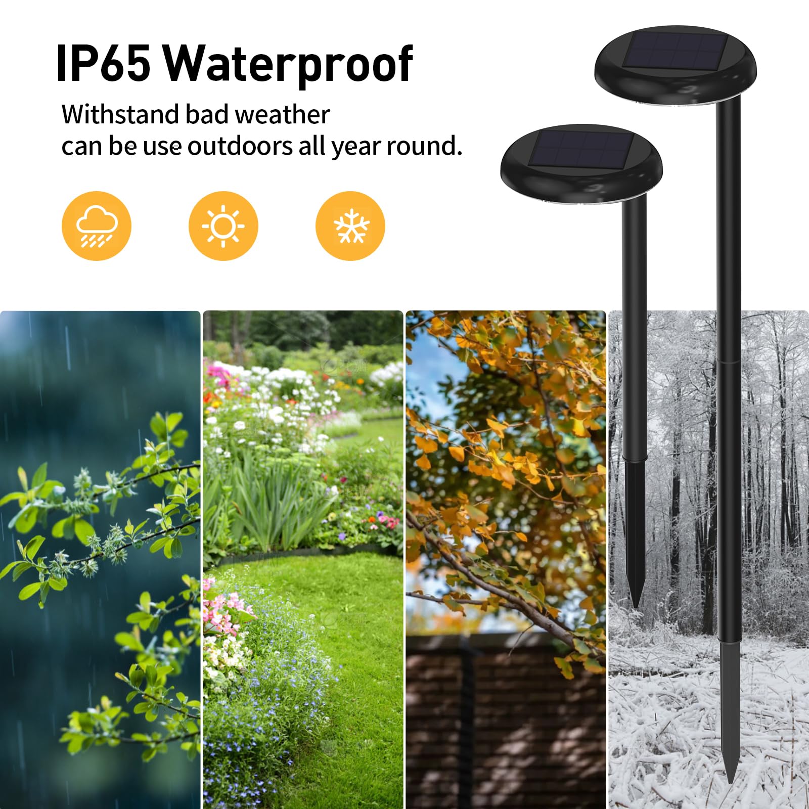 Amazon.co.jp: VWCYL+ ソーラー通路ライト - 超高輝度 300ルーメン 2